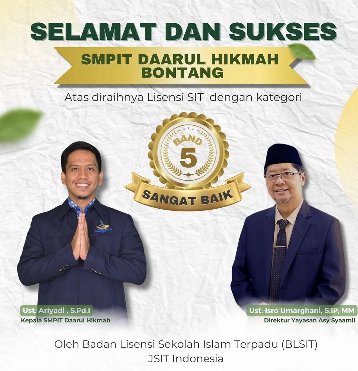 Terlisensi Band 5 – Badan Lisensi SIT (2025)